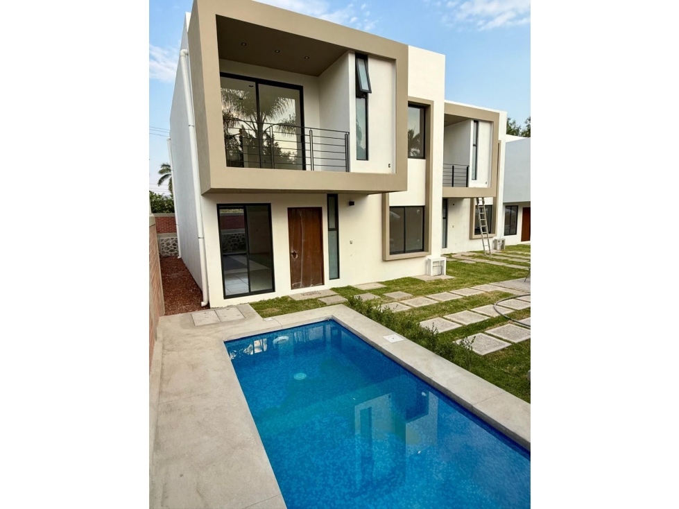 CASA NUEVA EN VENTA EN CONDOMINIO DE 15 CASAS EN CENTRO JIUTEPEC