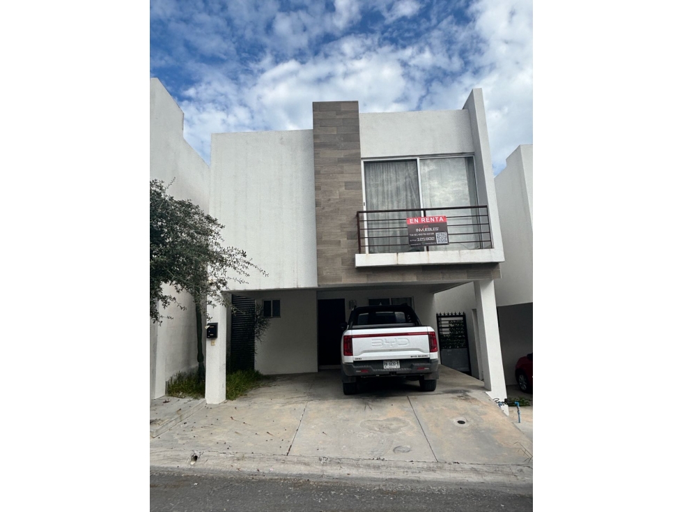 CASA EN RENTA SEMI AMUEBLADA EN BRIANZZAS, ESCOBEDO, N.L - 1