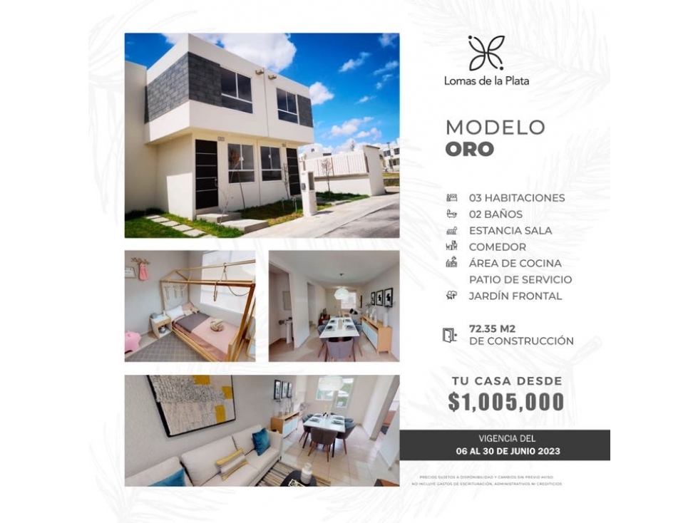 Casas en Lomas de la Plata desde 1 millón dpm !! — foto 2