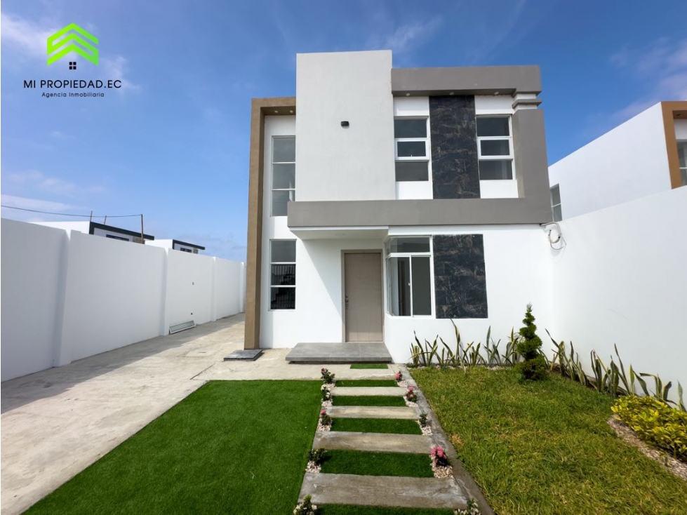 CASAS INDEPENDIENTES CON PISCINA EN VENTA SECTOR SUR DE MANTA - 1