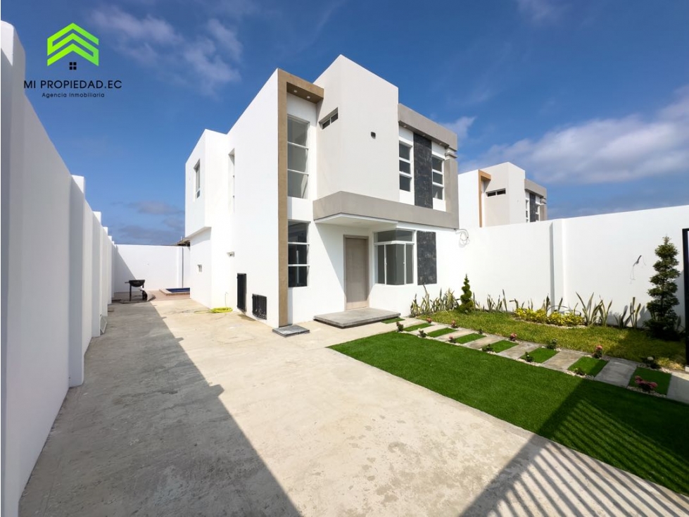 CASAS INDEPENDIENTES CON PISCINA EN VENTA SECTOR SUR DE MANTA - 4