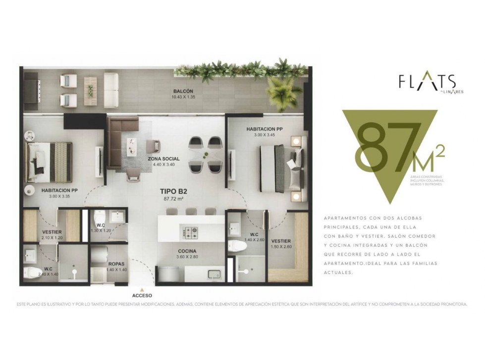 Cesión de derechos apartamento en Flats By Linares — foto 2