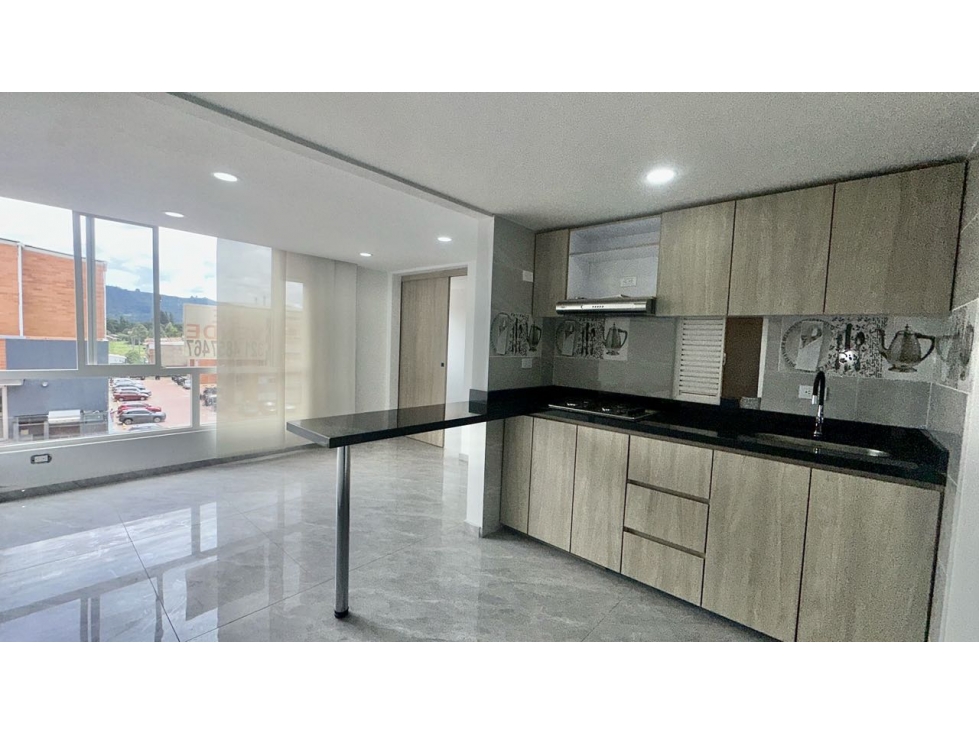 Chía vendo apto 5to piso esquinero 2 hab + estudio 50 m²
