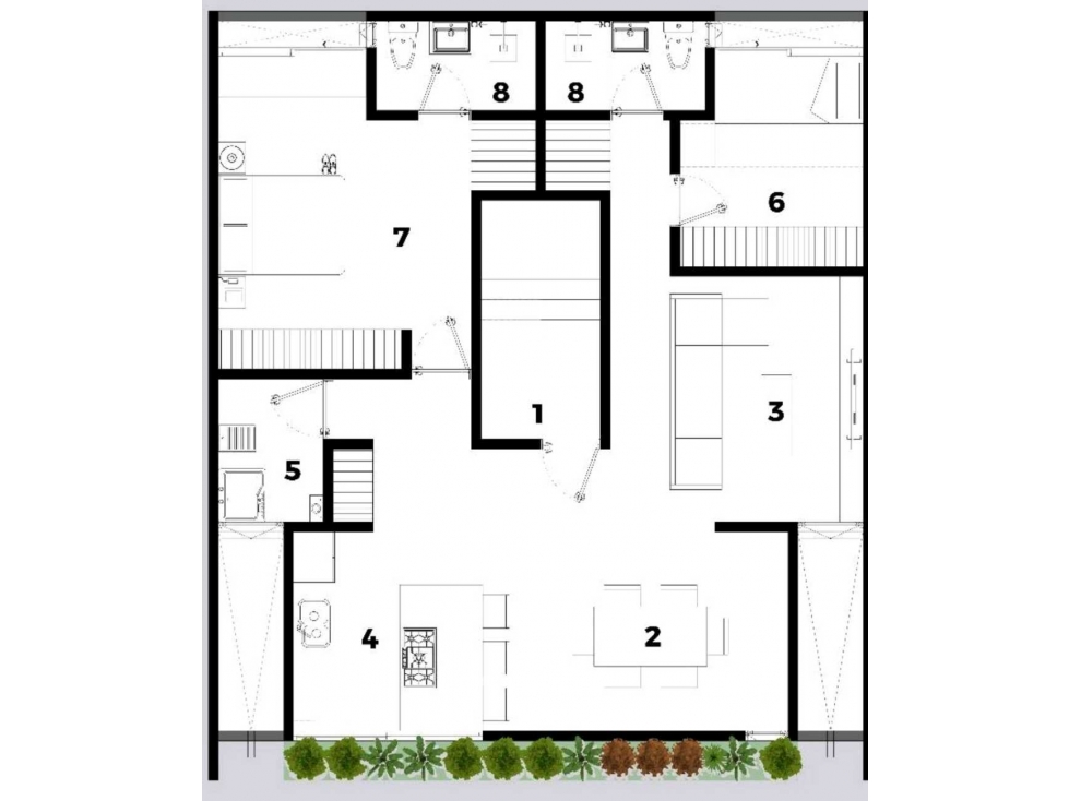 EN VENTA CONJUNTO VERTICAL SHAMMAH DE 4 DEPARTAMENTOS - 6