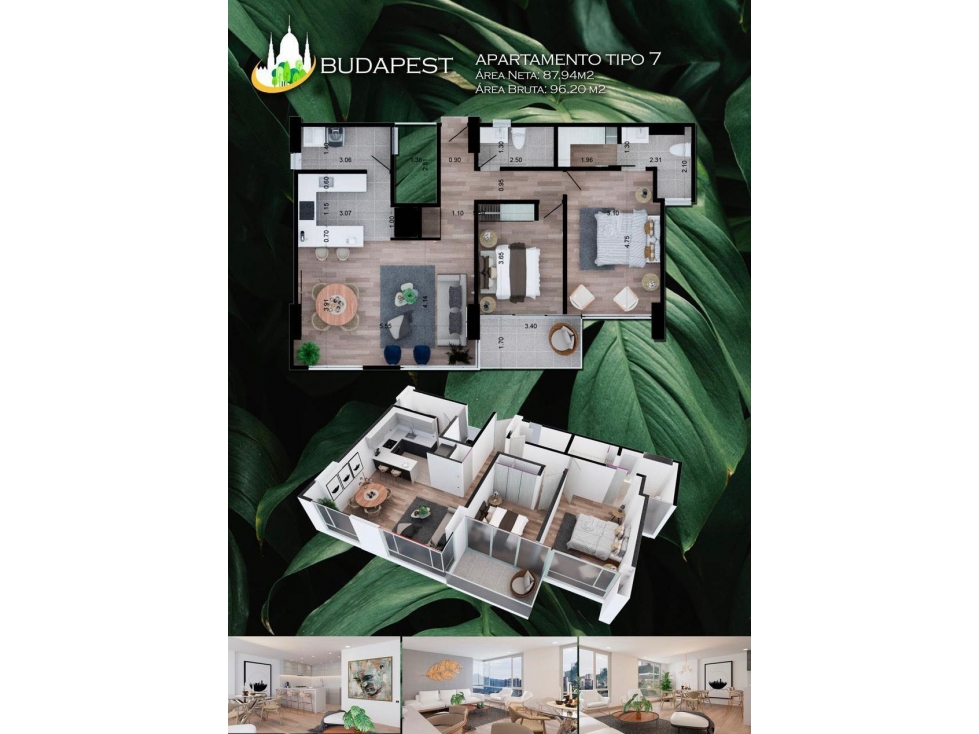 Apartamento 2 Alcobas Conjunto Cerrado El Trébol Manizales — foto 4