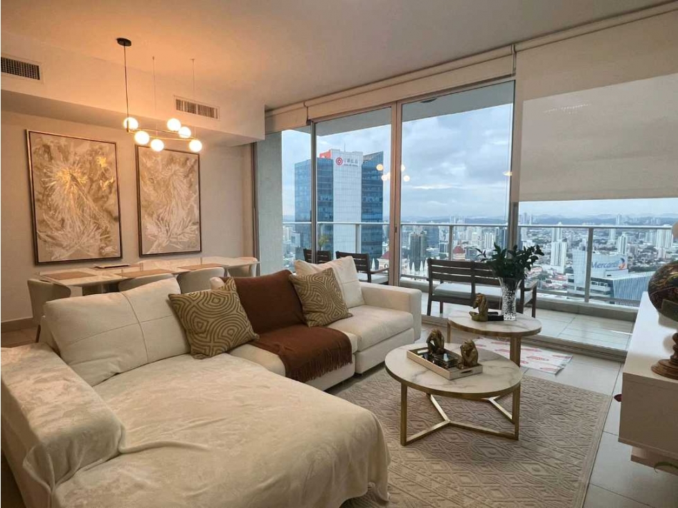 ALQUILER APARTAMENTO PUNTA PACIFICA 126M2 PH DUPONT TOWER AMOBLADO TC