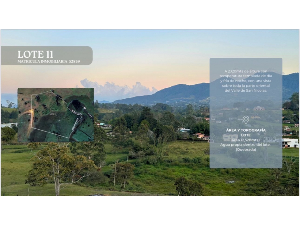 Venta lote en Rionegro de 12.528 m² con quebrada propia - 1