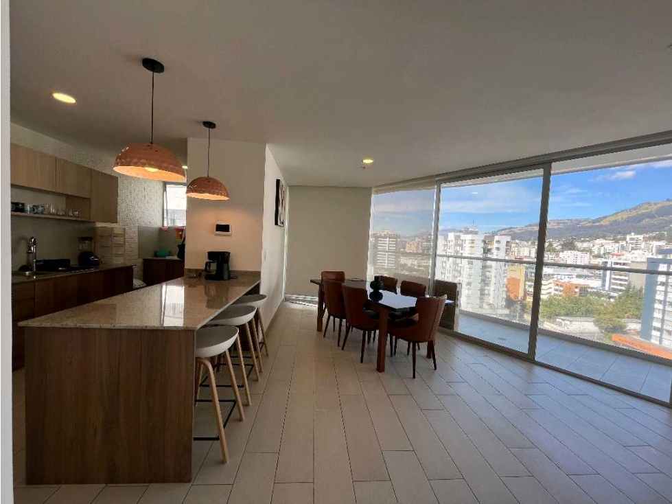DEPARTAMENTO AMOBLADO EN ARRIENDO LA CAROLINA, QUITO