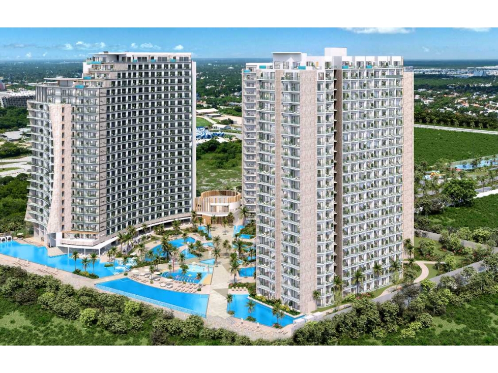 Departamento de lujo en Aurora Towers Cancún 2 recámaras con terraza — foto 5