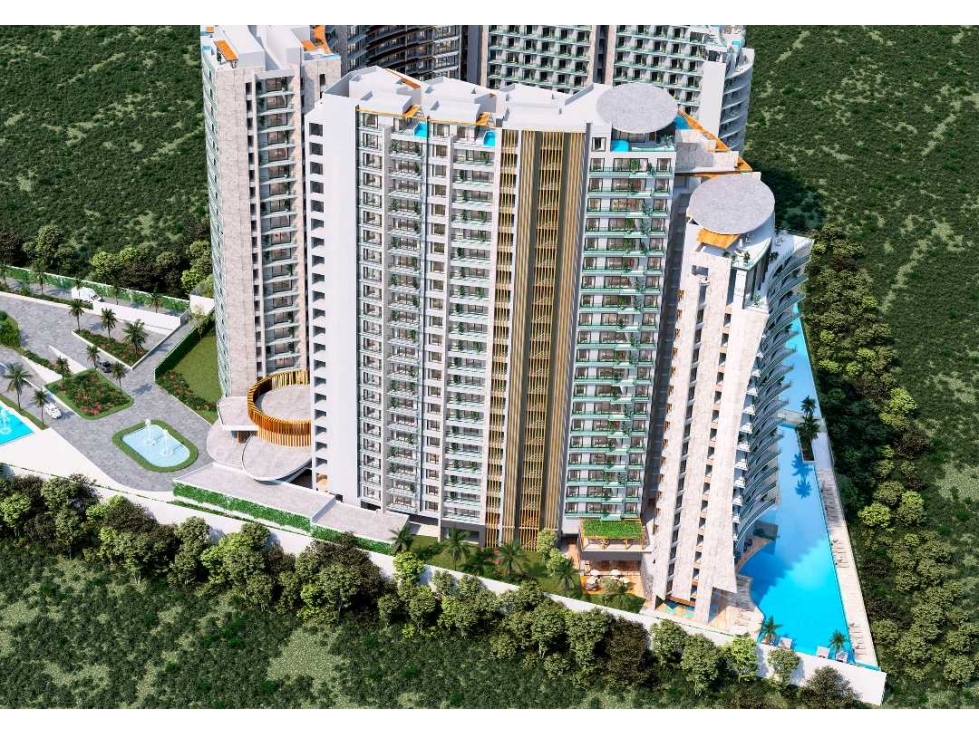 Departamento de lujo en Aurora Towers Cancún 2 recámaras con terraza — foto 6