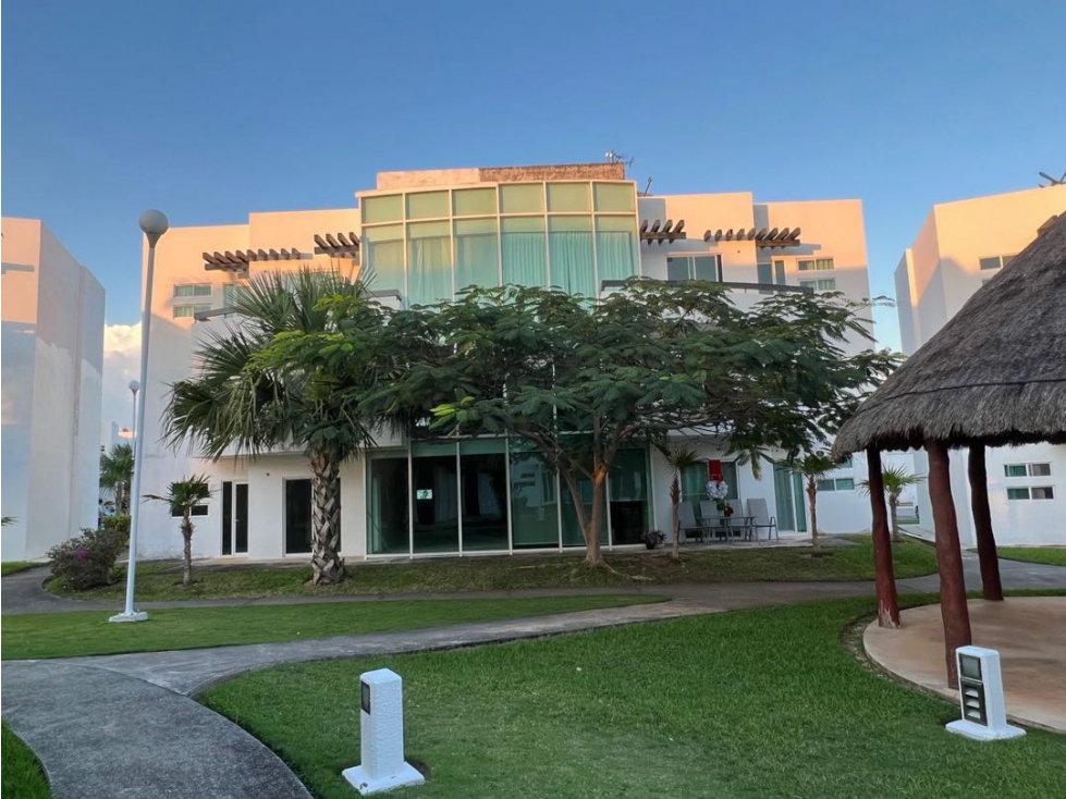 DEPARTAMENTO EN RENTA CANCÚN 2 REC 100M2 ALBERCA SEGURIDAD
