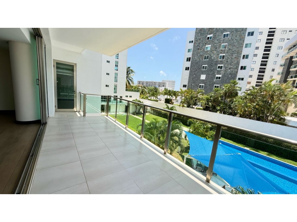 Departamento en renta en Residencial Cobalto, Av Nizuc Cancún