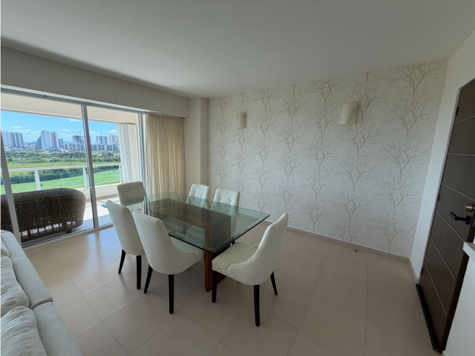 DEPARTAMENTO RENTA 3 REC EN RESD ISOLA PUERTO CANCÚN CON O SIN MUEBLES — foto 3