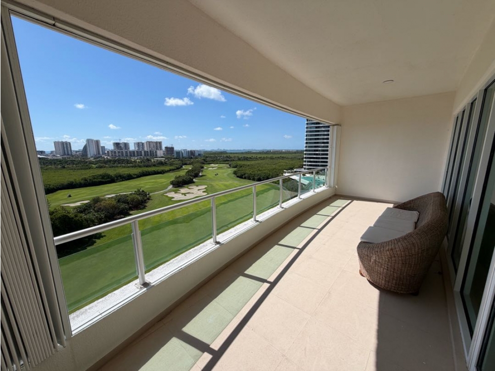 DEPARTAMENTO RENTA 3 REC EN RESD ISOLA PUERTO CANCÚN CON O SIN MUEBLES — foto 5