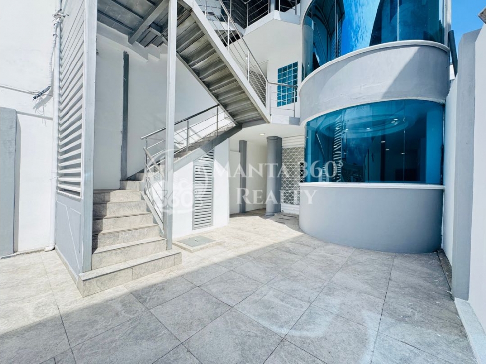 Edificio comercial en alquiler en Avenida Flavio Reyes sur de Manta - 1