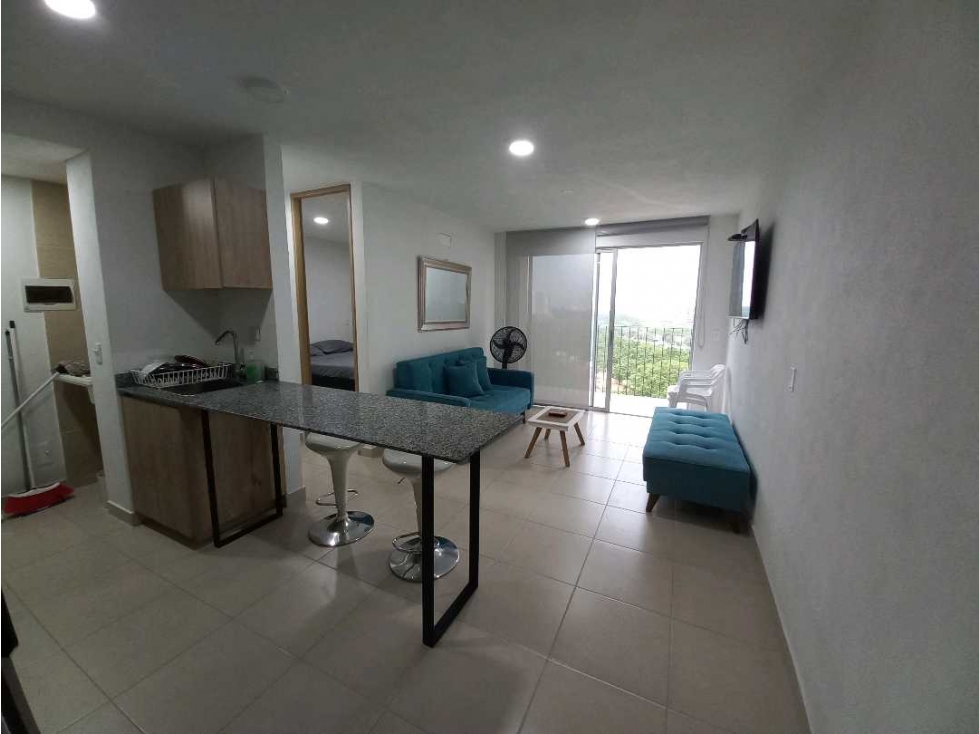 ARRIENDO APARTAMENTO ACOGEDOR AMOBLADO CERCA A POZOS COLORADOS