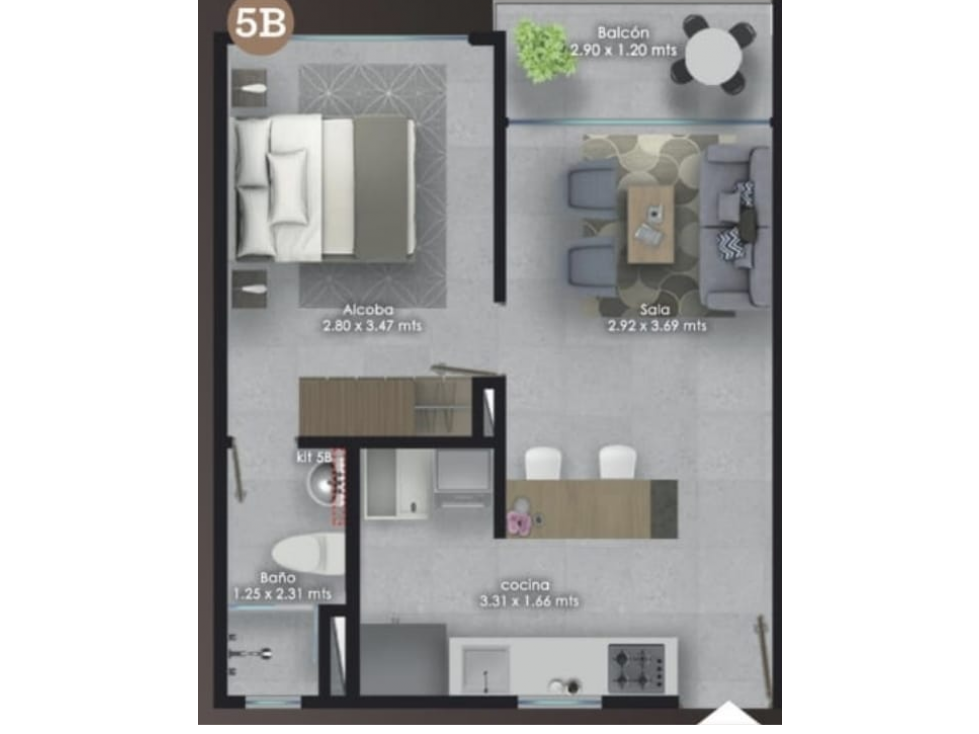 EN VENTA APARTAESTUDIO EN PINARES PEREIRA