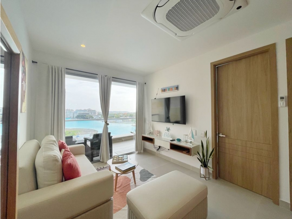 EN VENTA apartamento amoblado 1 ALC BAIA KRISTAL con vista a la Laguna — foto 4
