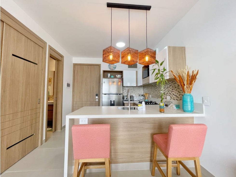 EN VENTA apartamento amoblado 1 ALC BAIA KRISTAL con vista a la Laguna — foto 5