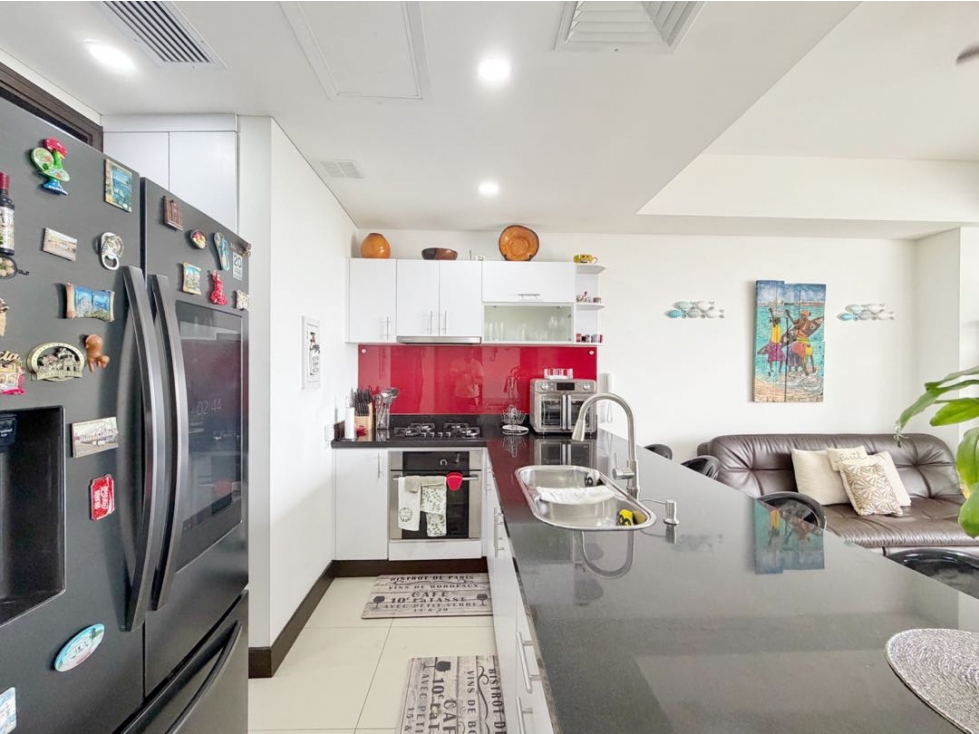 EN VENTA apartamento AMOBLADO 2 alcobas | Murano Beach La Boquilla — foto 5
