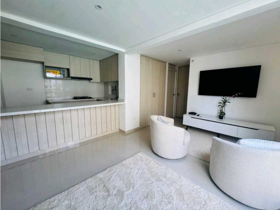 En venta apartamento amoblado en Mallorquin