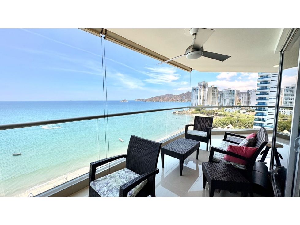 EN VENTA APARTAMENTO FRENTE AL MAR EN PLAYA SALGUERO - SANTA MARTA
