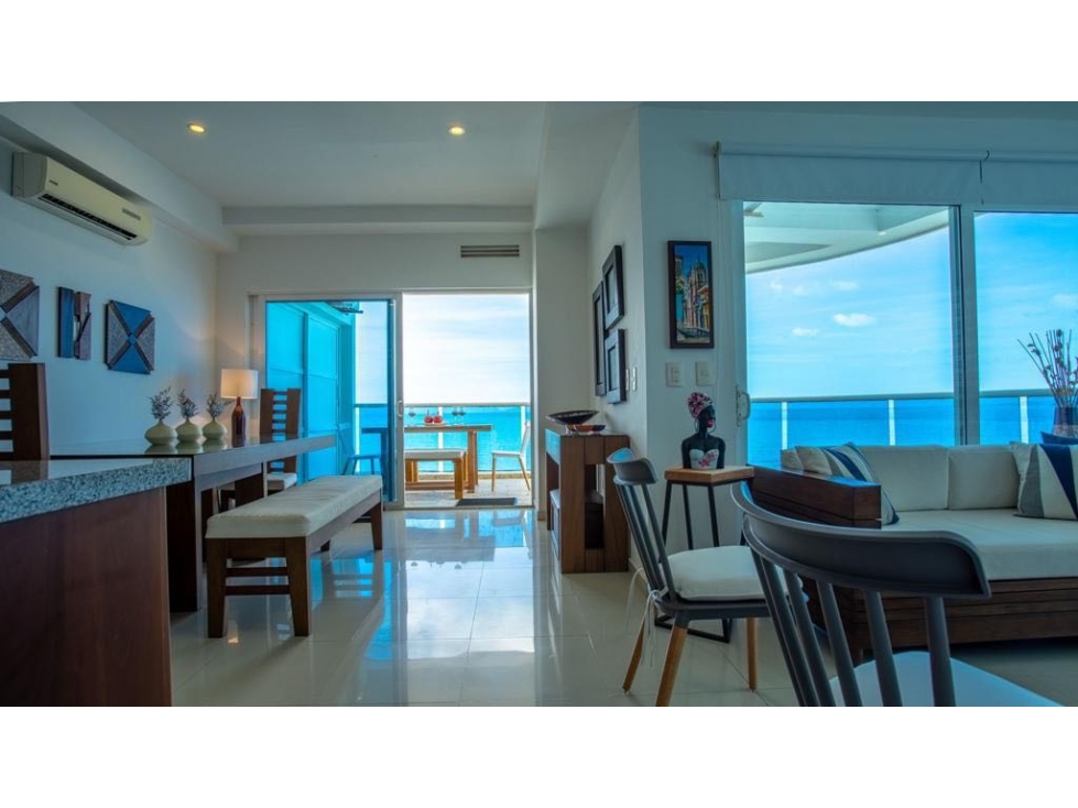 EN VENTA! apartamento TURÍSTICO con vista directa al mar!Morros ctg — foto 4