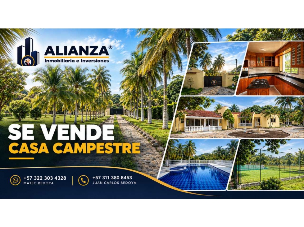 En Venta Casa Campestre en Palma Del Río, Mariquita, Tolima - 1