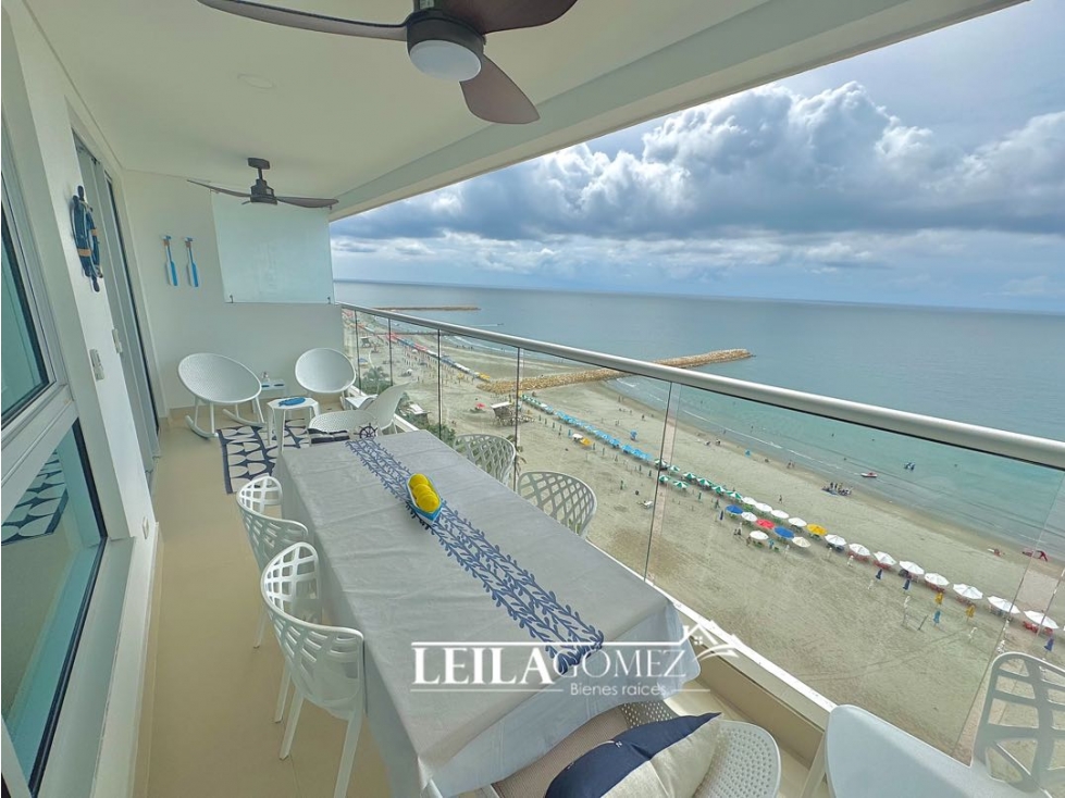 En Venta Hermoso apartamento Frente al Mar bocagrande Primera línea