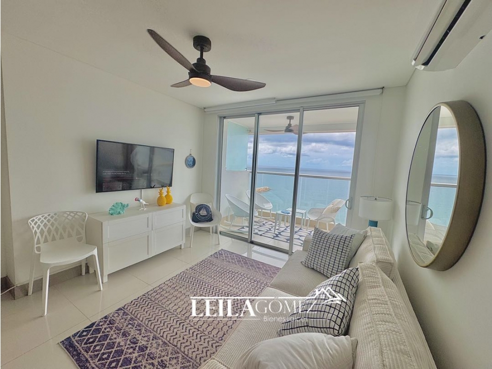 En Venta Hermoso apartamento Frente al Mar bocagrande Primera línea — foto 2