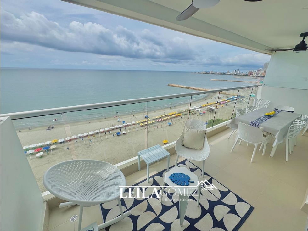 En Venta Hermoso apartamento Frente al Mar bocagrande Primera línea — foto 4