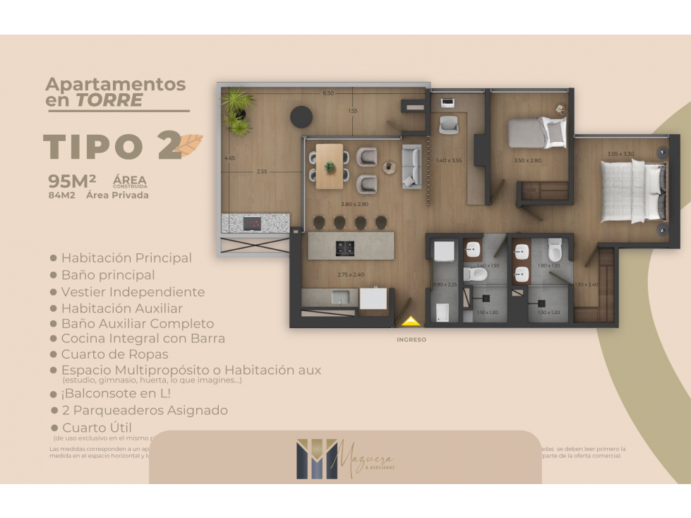 EN VENTA PROYECTO SOBRE PLANOS APARTAMENTOS CONDINA PEREIRA