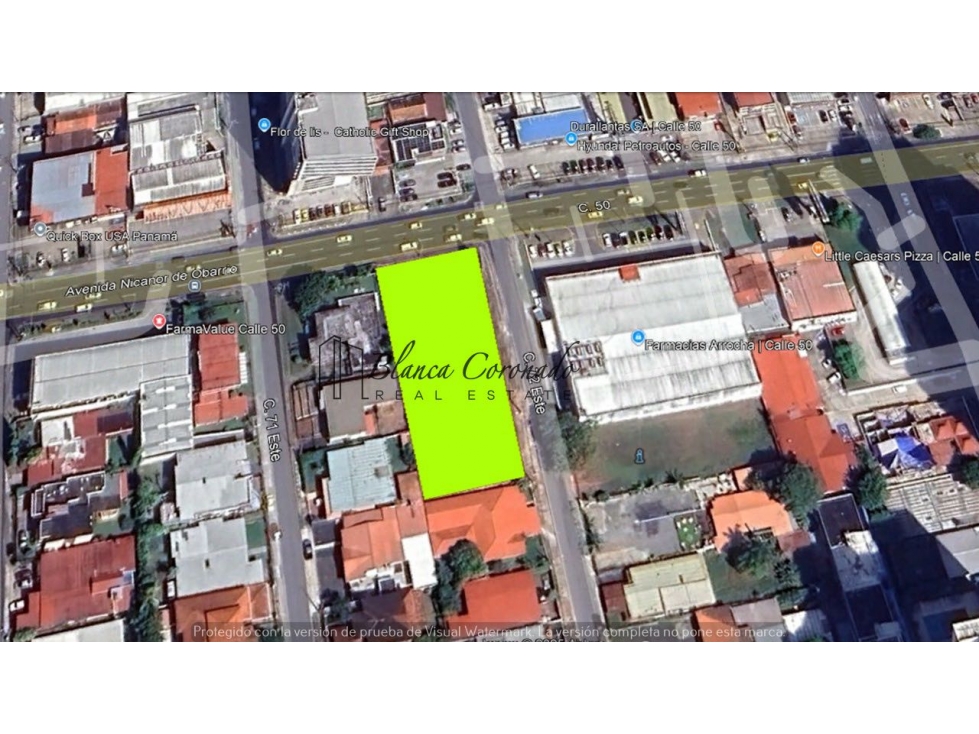 VENDO TERRENO EN CALLE 50