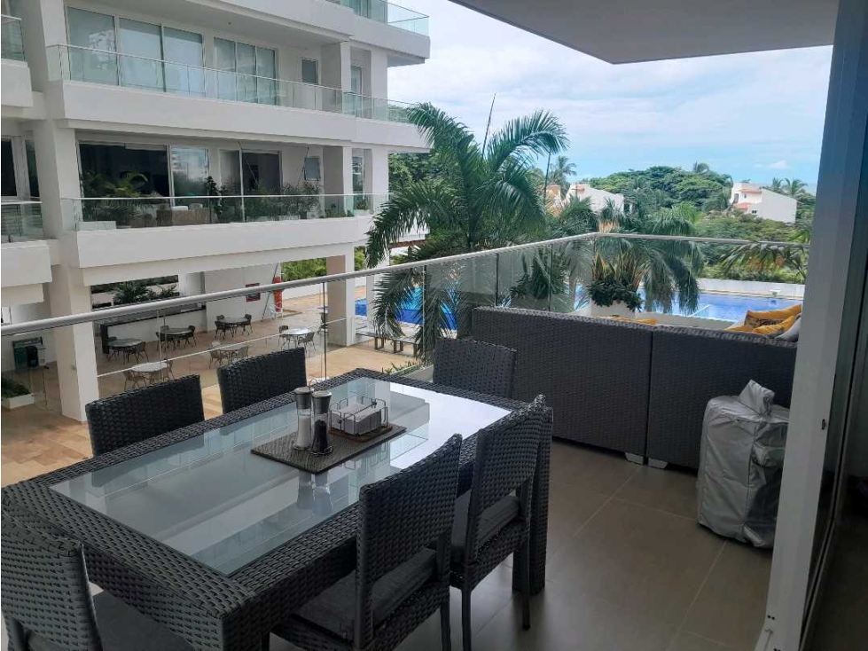 Espectacular apartamento amoblado de 180m2 en 4to piso, bello horizont