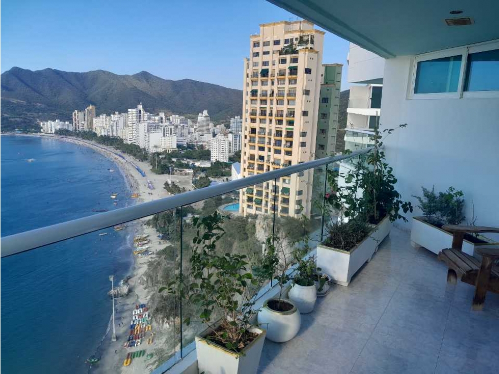 Espectacular pent house 324m2, primera linea de mar, rodadero sur