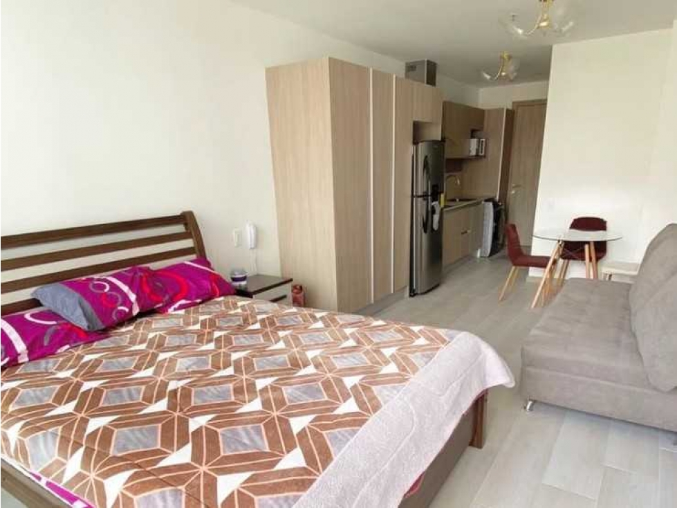 Estudio en Renta, con 40m2, Monoambiente, 1 Parqueadero y balcón — foto 2