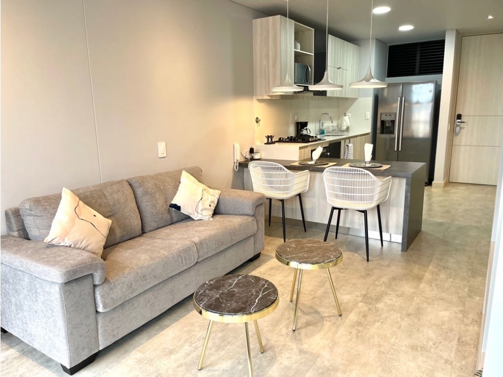 Exclusivo apartamento amoblado con gran vista, moderno sector tesoro — foto 6