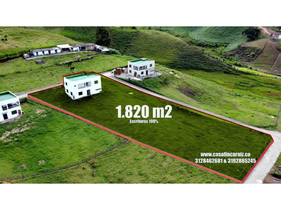 Finca en obra gris en marinilla escrituras al 100%