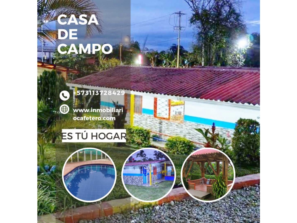 FINCA O CASA DE CAMPO EN CIRCASIA VIA A MONTENEGRO