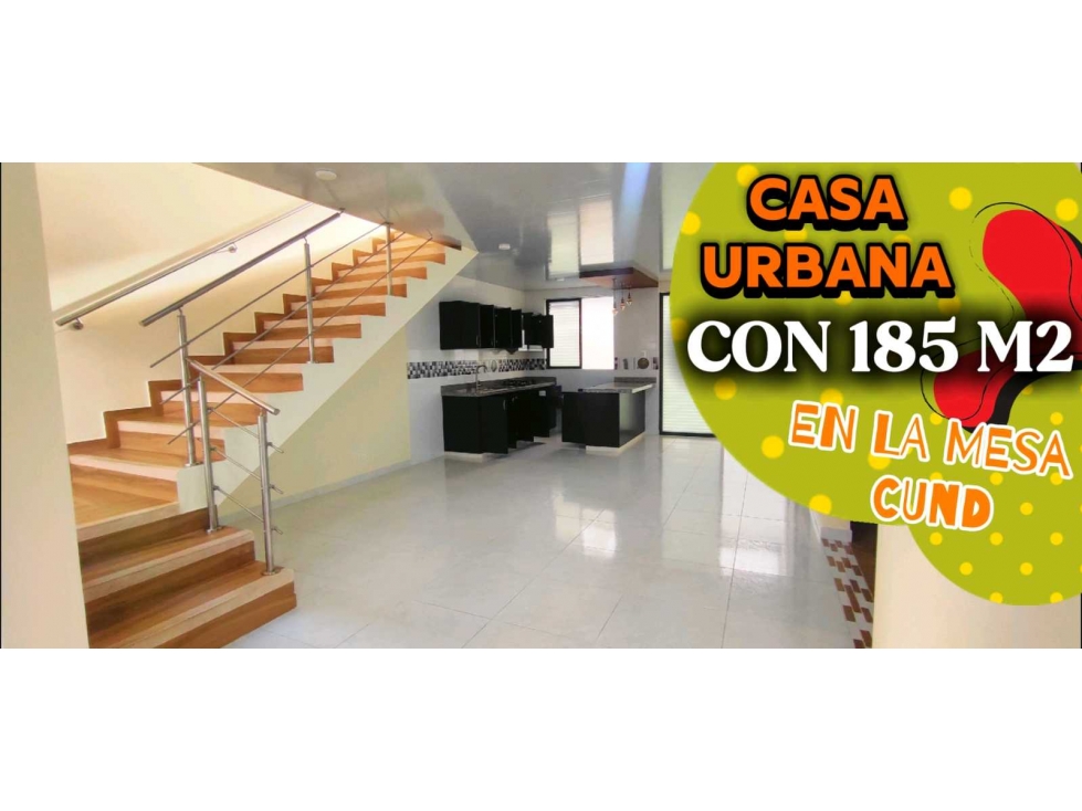 Hermosa casa urbana de 185 M2 en 530 mill negociables en #lamesacund - 1