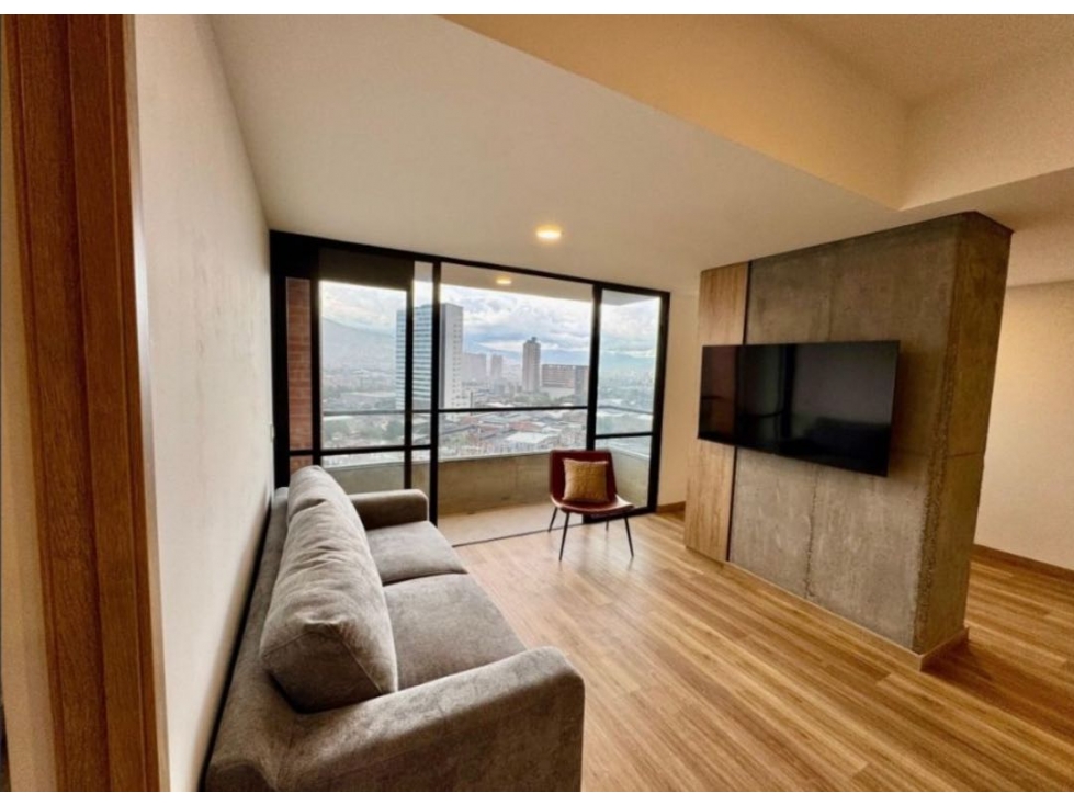 HERMOSO APARTA STUDIO EN ENVIGADO SECTOR LOMA DEL BARRO PISO ALTO — foto 2