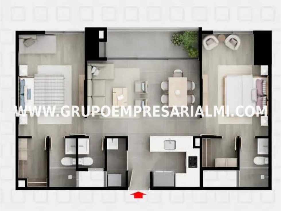 HERMOSO APARTAMENTO EN VENTA - SECTOR CIUDAD DEL RÍO COD: 34080