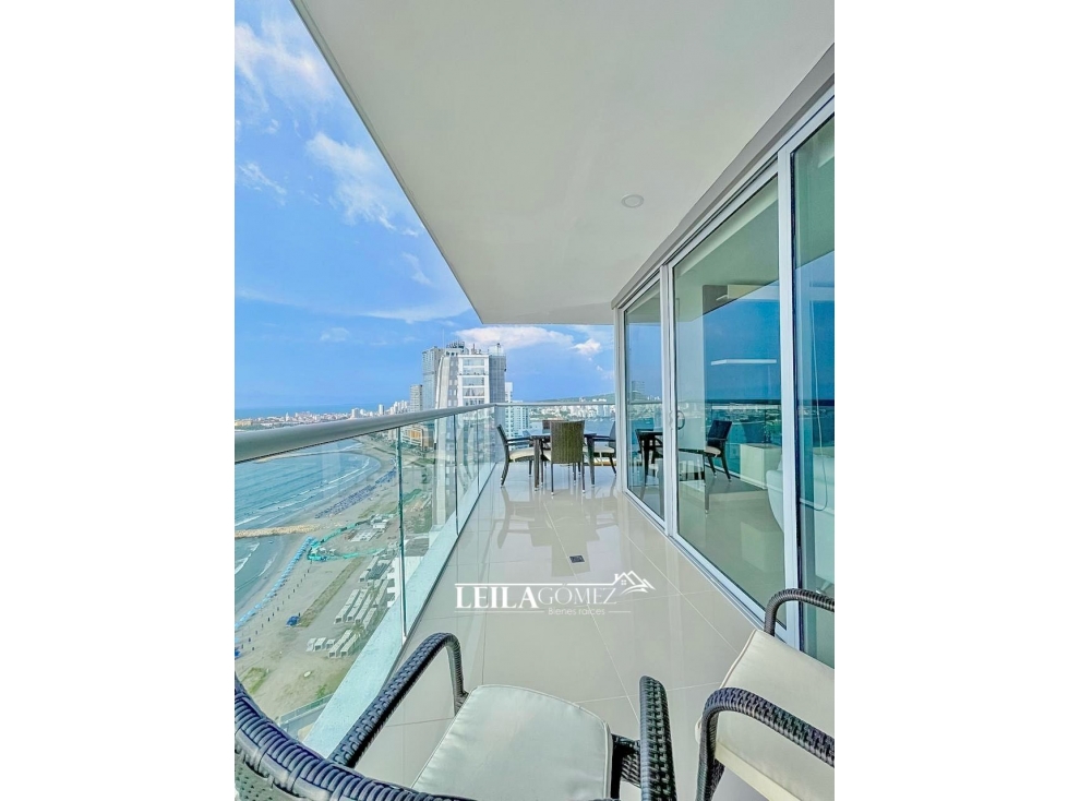 Hermoso Apartamento en Venta Frente al Mar en Bocagrande Cartagena
