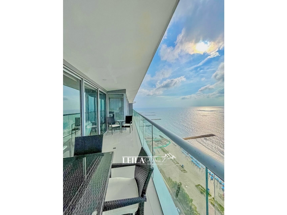 Hermoso Apartamento en Venta Frente al Mar en Bocagrande Cartagena — foto 2