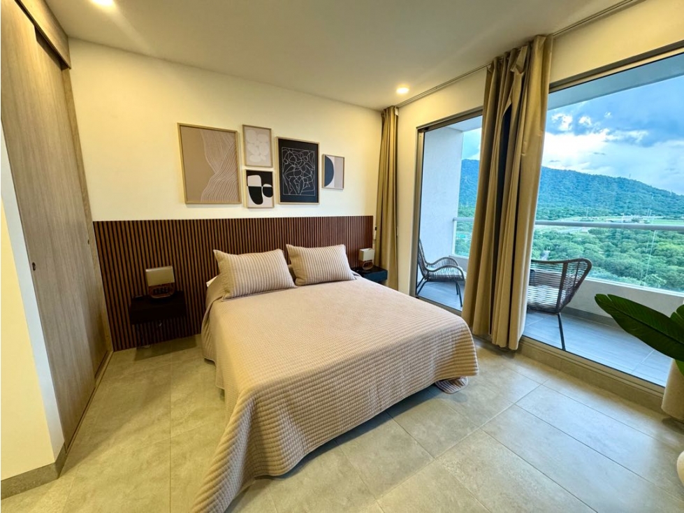 Hermoso apartamento vista al mar y Sierra Nevada en renta Santa Marta