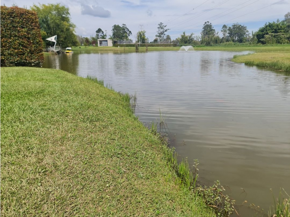 Hermoso lote Llanogrande vía aeropuerto totalmente plano con lago — foto 3