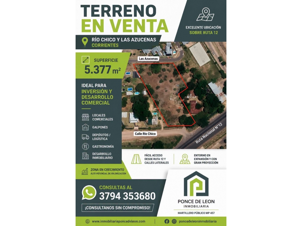 INVERSIÓN ESTRATÉGICA EN CORRIENTES Río Chico y Las Azucenas Ter - 1