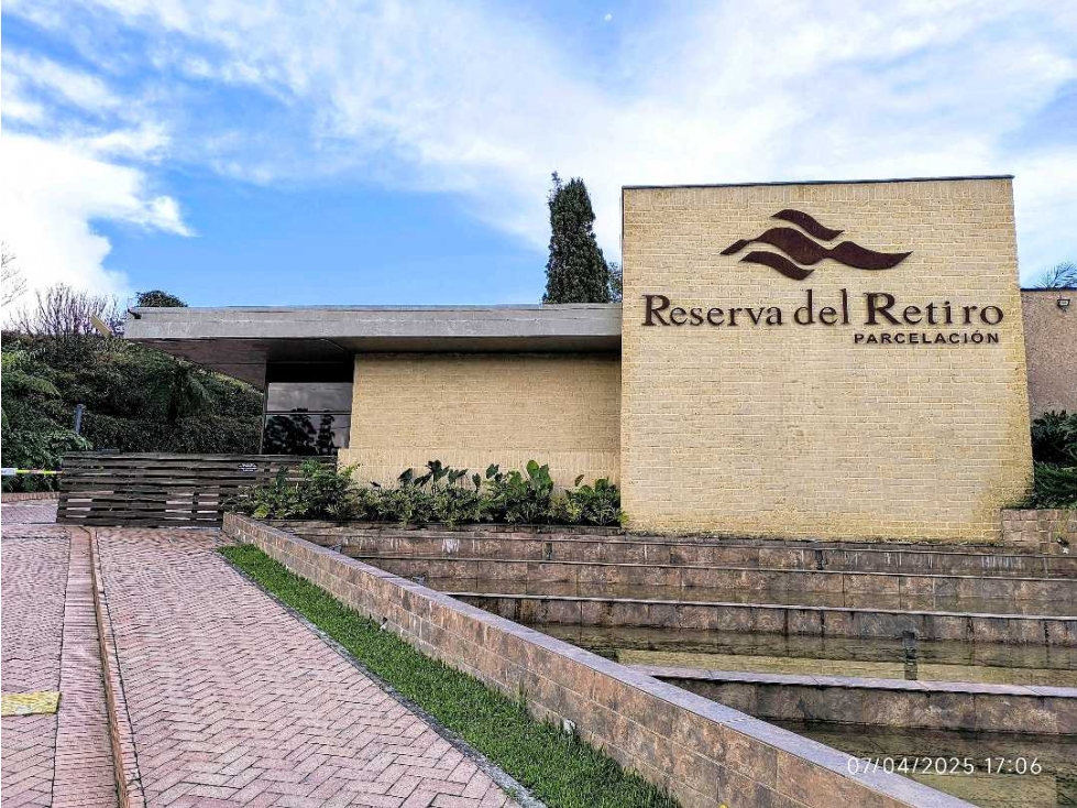 (J) Lote en venta Parcelación Reserva del Retiro 7.071 mt2