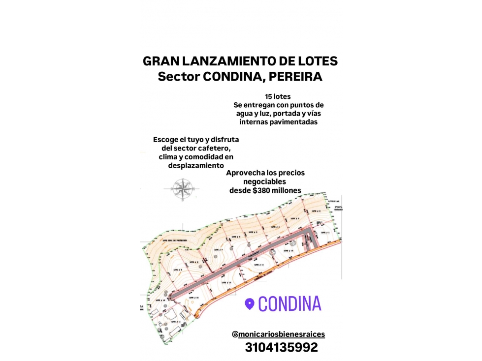 LANZAMIENTO DE LOTES SECTOR CONDINA