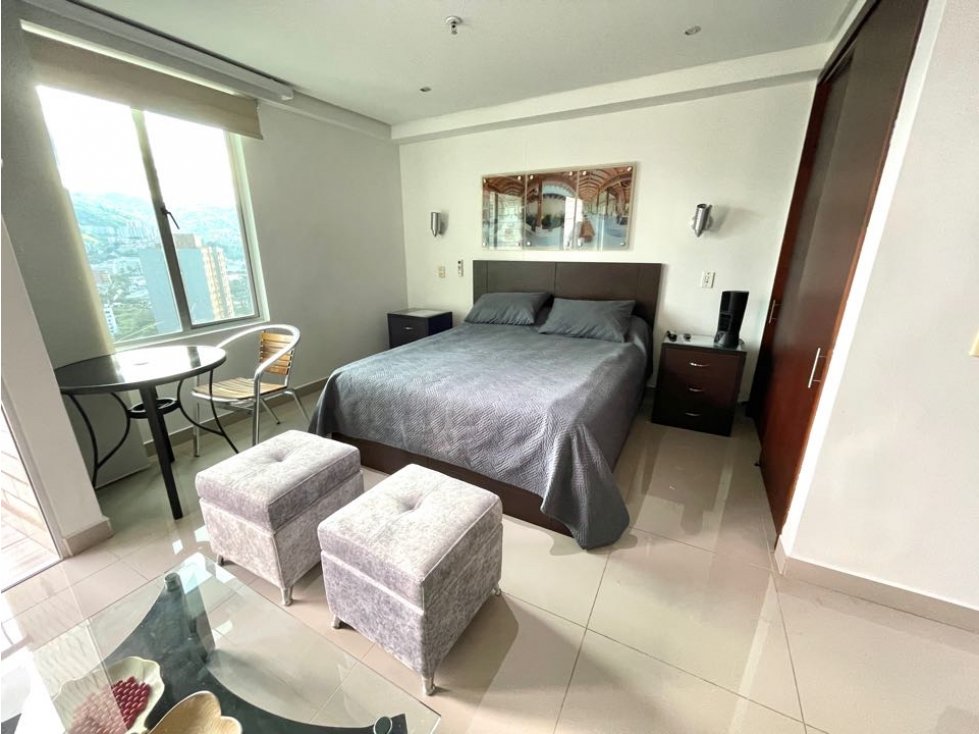 Loft Amoblado, apartaestudio, Jacuzzy en el edificio, vista genial